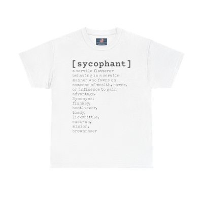 Sycophant Custom Unisex Heavy Cotton Tee
